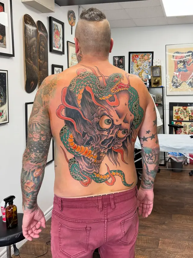 Tatouage réalisé au salon 23