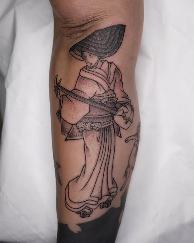 Tatouage réalisé au salon 28