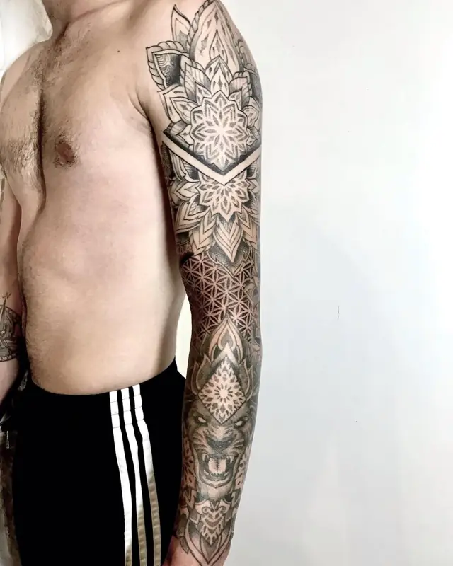 Tatouage réalisé au salon 10