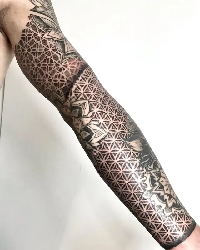 Tatouage réalisé au salon 13