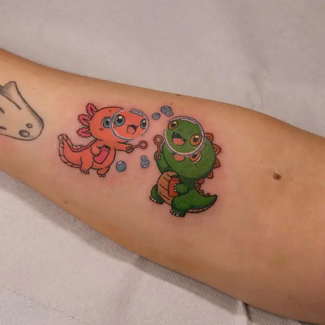 Tatouage réalisé au salon 6