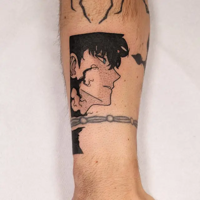 Tatouage réalisé au salon 9